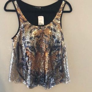 Sequin tiger tank